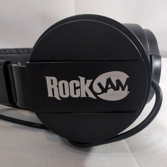 Rock Jam Wired  Adjustable Headphones Rockjam Keyboard Piano Music Black TESTED - Picture 2 of 11